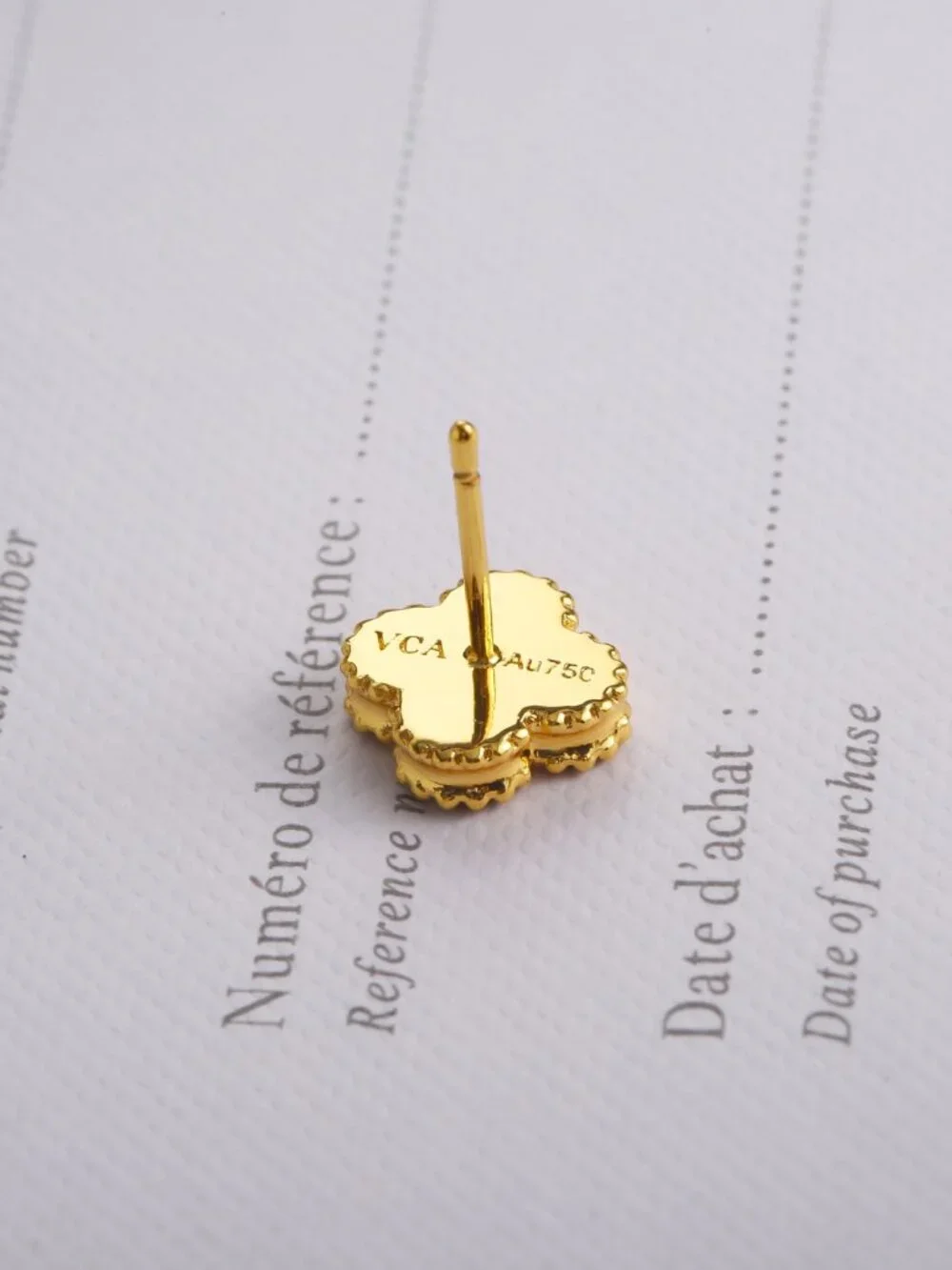 ☺️Van Cleef & Arpels☺️ green stud earrings